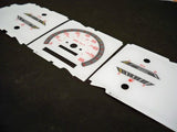 1988-1992 Ford Bronco 2 II MPH Cluster White Face Glow Through Gauges 201037R