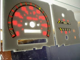 1988-1992 Ford Bronco 2 II MPH Cluster White Face Glow Through Gauges 201037R