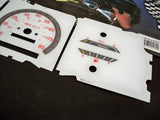 1988-1992 Ford Bronco 2 II MPH Cluster White Face Glow Through Gauges 201037R