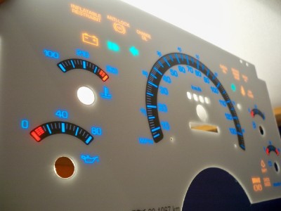 94 Chevy S10 Blazer Manual MT Kilometers White Face Glow Through Gauges 201067RKM