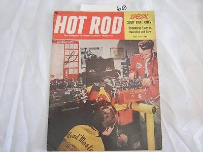 Hot Rod Magazine May 1955 '35 Ford Phaeton '34 Ford Pickup Dodge Coupe Chassis