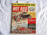 Hot Rod Magazine December 1958 Custom T Birds Model T '54 Ford Coupe '59 Pontiac