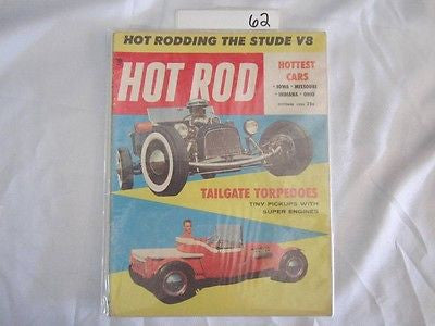 Hot Rod Magazine October 1955 Tailgate Torpedoes Iowa Regional Drag