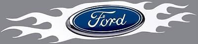 1999-2004 Ford F250 Super Duty Chrome Grille Flame Emblem Base Badge Decal