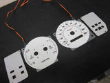98-02 TOYOTA COROLLA AT MT INDIGLO WHITE FACE GLOW GAUGES KIT W/NO RPM