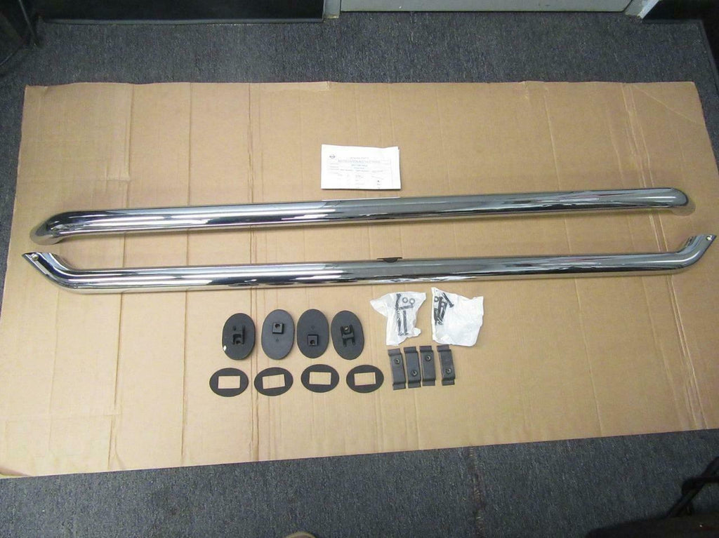 OEM 2008-2015 Nissan Titan Crew Cab Chrome Bed Tube Rails Set 999T7-WQ900CC