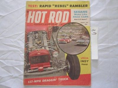 Hot Rod Magazine August 1957 Rebel Rambler Indy AM Sports Coupe