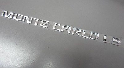 OEM GM Chevrolet Monte Carlo LS Trunk Rear Chrome Name Plate Emblem  # 15270303