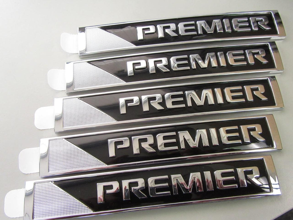 Set of 5 OEM 2016-2018 GM Chevy Sign Premier Emblems Decals Nameplates