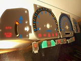 KPH Metric 1998 1999 2000 Toyota Tacoma w/RPM White Face Glow Through Gauges Kit