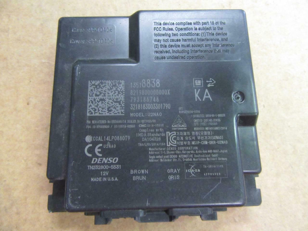 OEM 2019 Denso Camaro SS Keyless Entry Control Module 13518838