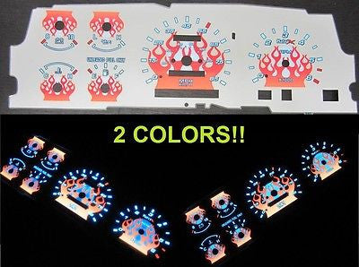 MPH 93 94 Mazda B2300 B3000 B4000 Ranger Explorer White Face Flamed Glow Gauges