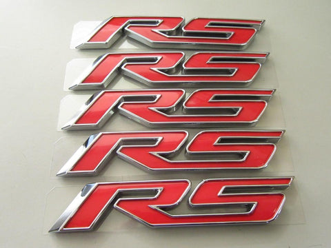 5 Pcs OEM 10-18 Chevy Camaro Cruze RS Sign Emblem Decal Nameplate Badge (5)