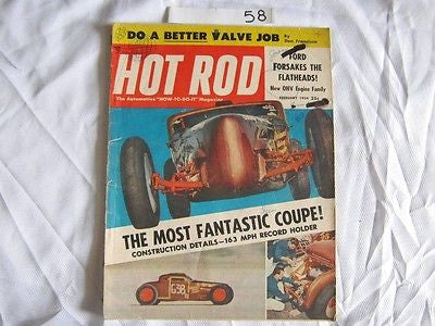 Hot Rod Magazine February 1954 Carrera Panamericana '50 Merc