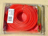 43' Ft Flex Braided Hose Wire Cable & Line Cover Sleeving Kit w Heat Shrink Red