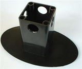 OEM Truck/SUV Trailer Receiver 2" Hitch Cover Plug w/ Skiing Skier Black/White
