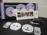 98-02 TOYOTA COROLLA AT MT INDIGLO WHITE FACE GLOW GAUGES KIT W/NO RPM