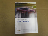 2016 Chevrolet Camaro Owners Manual User Guide Reference Operator Book