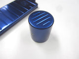 92-00 Honda Civic All Models Billet Battery Strap & Solenoid Cover Anodized Blue
