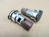 Two (2) OEM GM Auxillary Accessory Power Outlet Cigarette Lighter w/ Caps 25774623