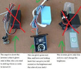Honda Civic Accord CRX Del Sol El Glow Gauges Power Supply Inverter 3 Plug