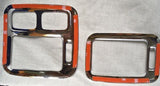 96 97 98 Honda Civic Center Console Alum Chrome Cover AC & Heater Trim Overlay