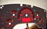 1996 KPH Metric GMC Safari Savana Chevy Express Astro Van Glow White Face Gauges