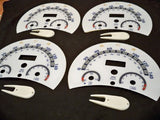 4 Lot OF 98-04 AT VW Beetle Bug White Face Gauge Gauges