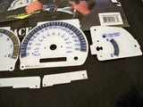 KPH Metric 1998 1999 2000 Toyota Tacoma w/RPM White Face Glow Through Gauges Kit