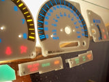 KPH Metric 1998 1999 2000 Toyota Tacoma w/RPM White Face Glow Through Gauges Kit