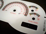 97 98 99 00 Dodge Dakota RT WHITE GLOW THROUGH GAUGES 201064RKM