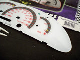 2000 2001 2002 Pontiac Sunfire White Face Glow Through Gauges With Red Numbers