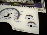 1995 1996 1997 Chevrolet S10 Blazer White Face Glow Through Gauges KILOMETEMERS