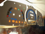 KILOMETERS 1998-2000 Ford Ranger Without RPM Tach White Face Glow Through Gauges