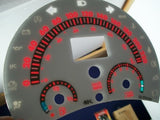 KPH 4 VW Beetle Bug White Face AT Glow Through Gauges