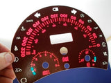 98-04 Metric In Kilometers KPH VW Beetle Bug White Face Glow Through Gauges R