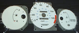 96-00 Honda Civic DX MT Manual Stick Shift White Face Cluster Glow Gauges NO/RPM