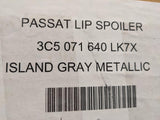 OEM 2006-2010 Volkswagen Passat Rear Spoiler Trunk Lip Painted Island Gray LK7X