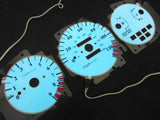 1992-1995 Honda Civic EX LX Si Manual 5 Speed White Face Glow Gauges 9RPM 120MPH