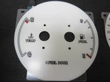 98-02 TOYOTA COROLLA AT MT INDIGLO WHITE FACE GLOW GAUGES KIT W/NO RPM