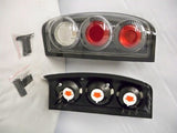 Winjet 1998-2000 Nissan Frontier Carbon Fiber Look Tail Lights Lamps Set Pair