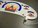 GMC Sonoma Chevy S10 Blazer NO/TAC Flamed Glow Gauges F