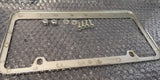 OEM Ford Ranger Chrome Engraved License Plate Frame w/ Logo Screw Caps