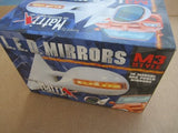 1997-2001 Mitsubishi Mirage M3 Mirrors White LED Side View Manual Mirror Set