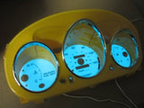 1996-2000 Honda Civic DX Automatic AT Glow Gauges & Yellow Cluster Euro Dash