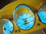 1996-2000 Honda Civic DX Automatic AT Glow Gauges & Yellow Cluster Euro Dash