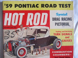Hot Rod Magazine December 1958 Custom T Birds Model T '54 Ford Coupe '59 Pontiac