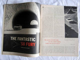 Hot Rod Magazine January 1958 '58 Fury Thunderbird Flyer '56 Merc '51 Chevy
