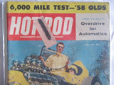 Hot Rod Magazine July 1958 Oldsmobile Rocket Flathead Merchero '50 Ford