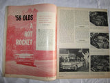 Hot Rod Magazine July 1958 Oldsmobile Rocket Flathead Merchero '50 Ford